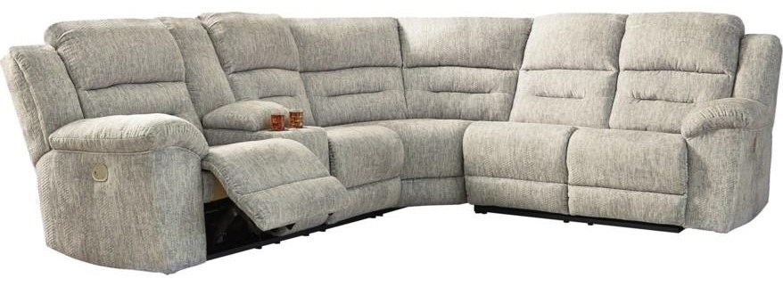 Ashley furniture sectional best sale sofas with recliners